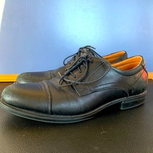 FLORSHEIM Ortholite Men's Comfortech Black Leather Dress Shoes Lace-Up Size 10 D